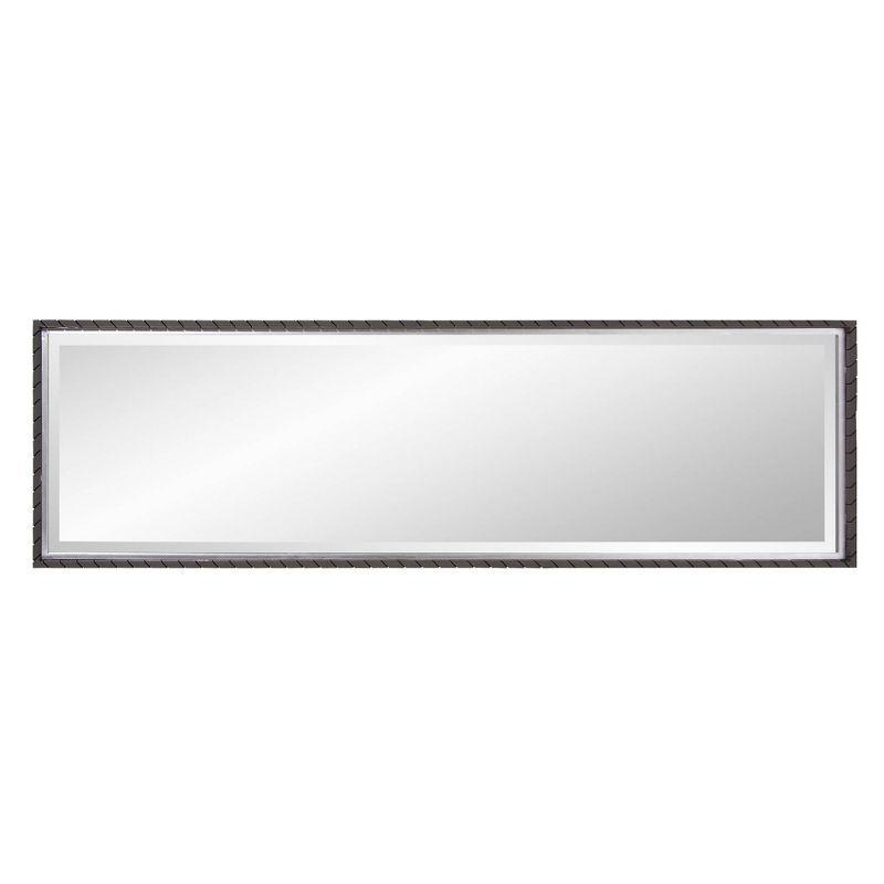 Howard Elliott 48"x14" Cantera Dressing Mirror: Modern Style, Iron Frame, Wall Mounted