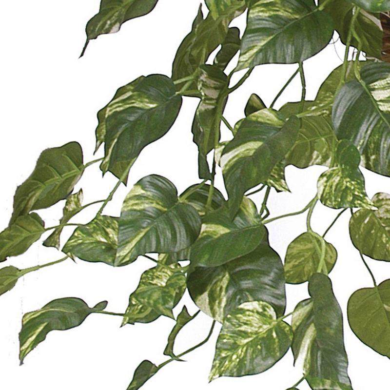 Pothos Hanging Basket Silk Plant - Nearly Natural