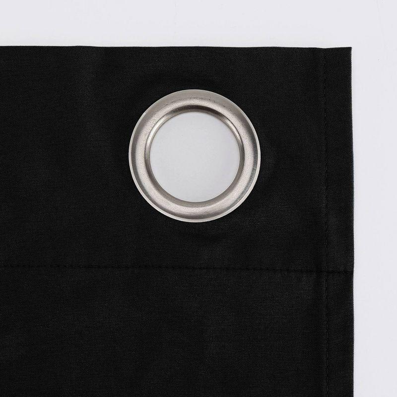 1pc Cyrus Thermal Curtain Panel Black - Sun Zero