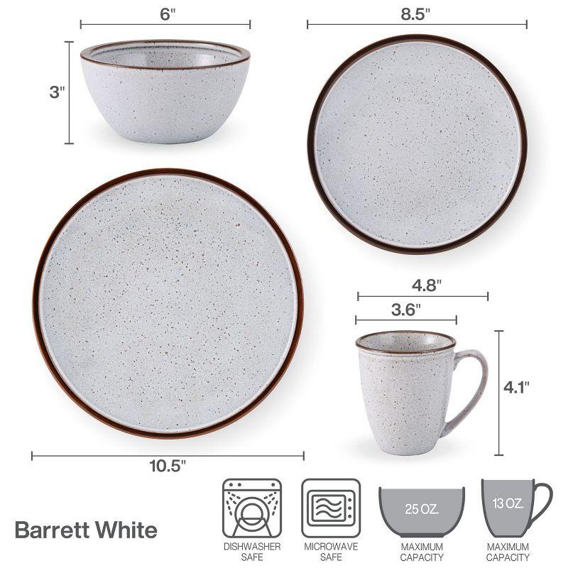 Mikasa Barrett 16 Piece Dinnerware Set, Service for 4