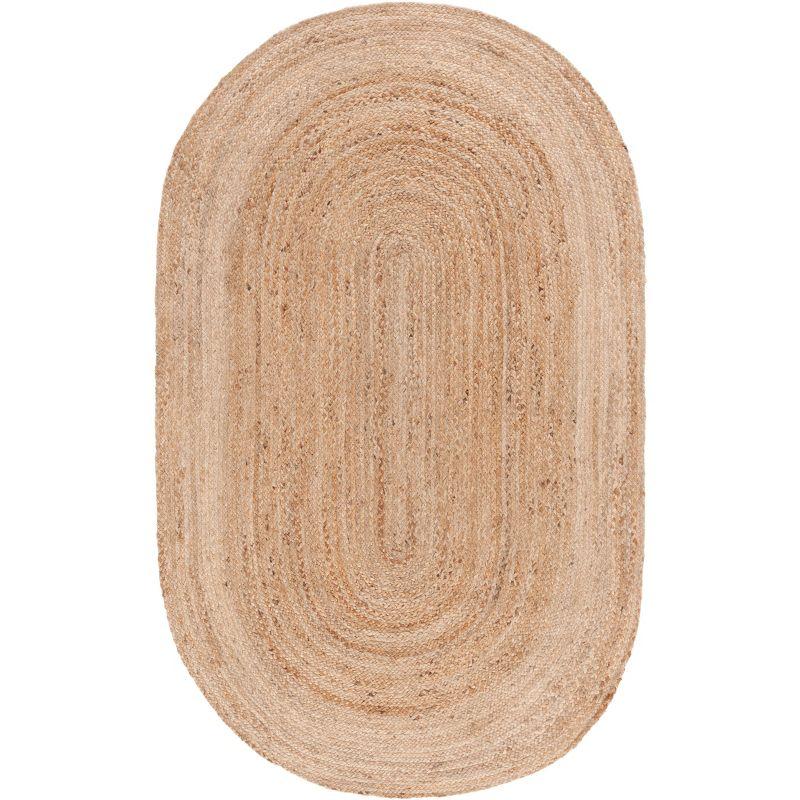 Natural Fiber NF801 Hand Woven Indoor Area Rug - Natural/Natural - 6'x9' Oval - Safavieh
