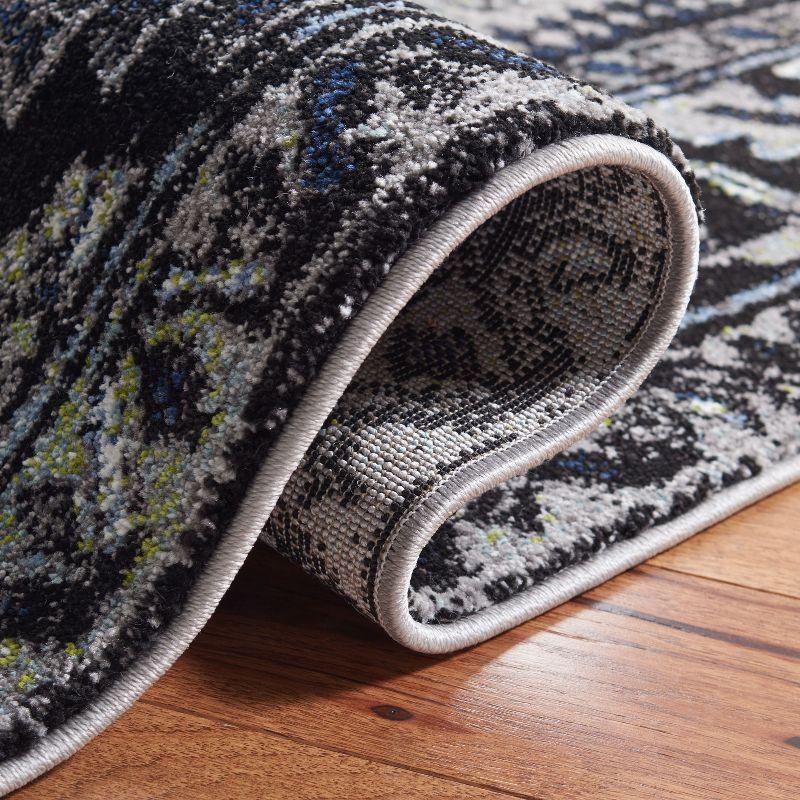 Vintage Hamadan VTH211 Power Loomed Indoor Runner Rug - Light Grey/Dark Grey - 2'3"x6' - Safavieh