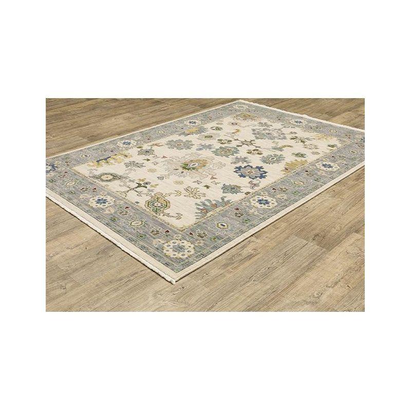 Oriental Weavers Lucca Traditional Rug 846H1 in Ivory Rectangle 1' 11" X 3'