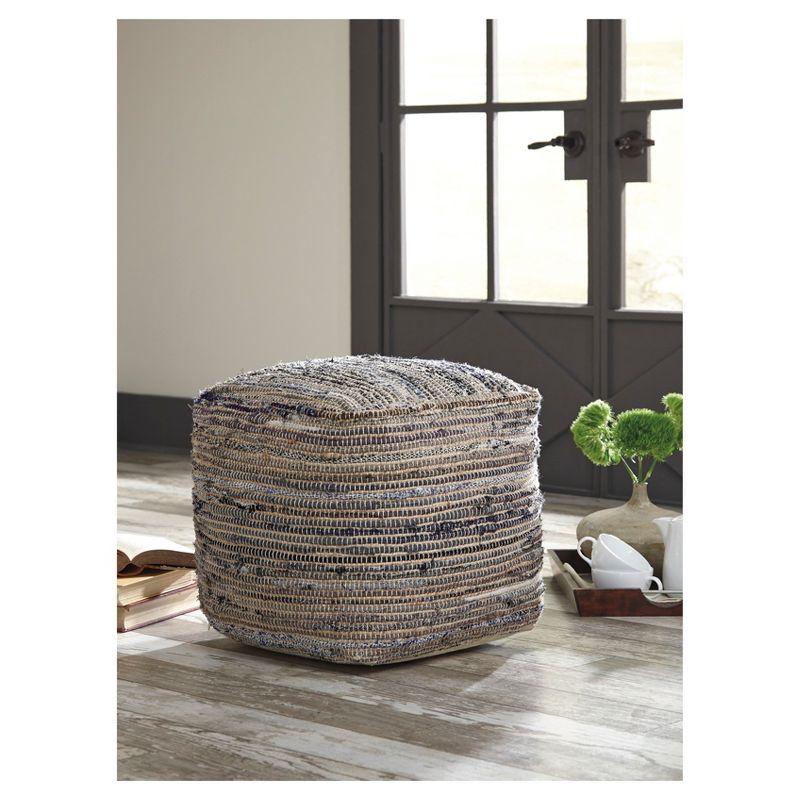 Absalom 16" Wide Square Pouf Ottoman