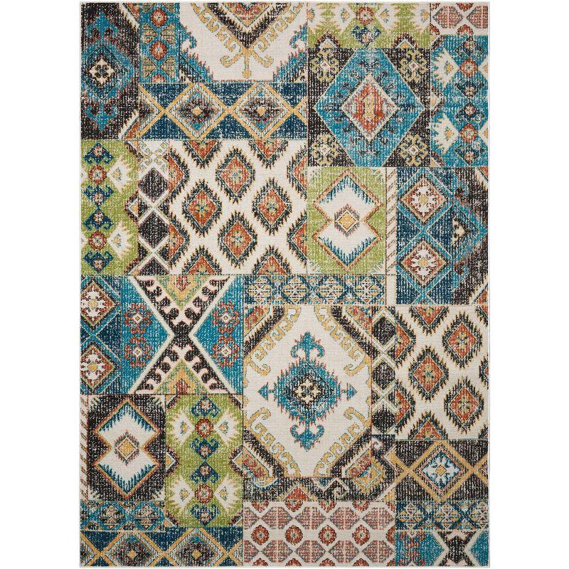 Nourison Aria Indigo Area Rug AR018 5'3" x 7'3"