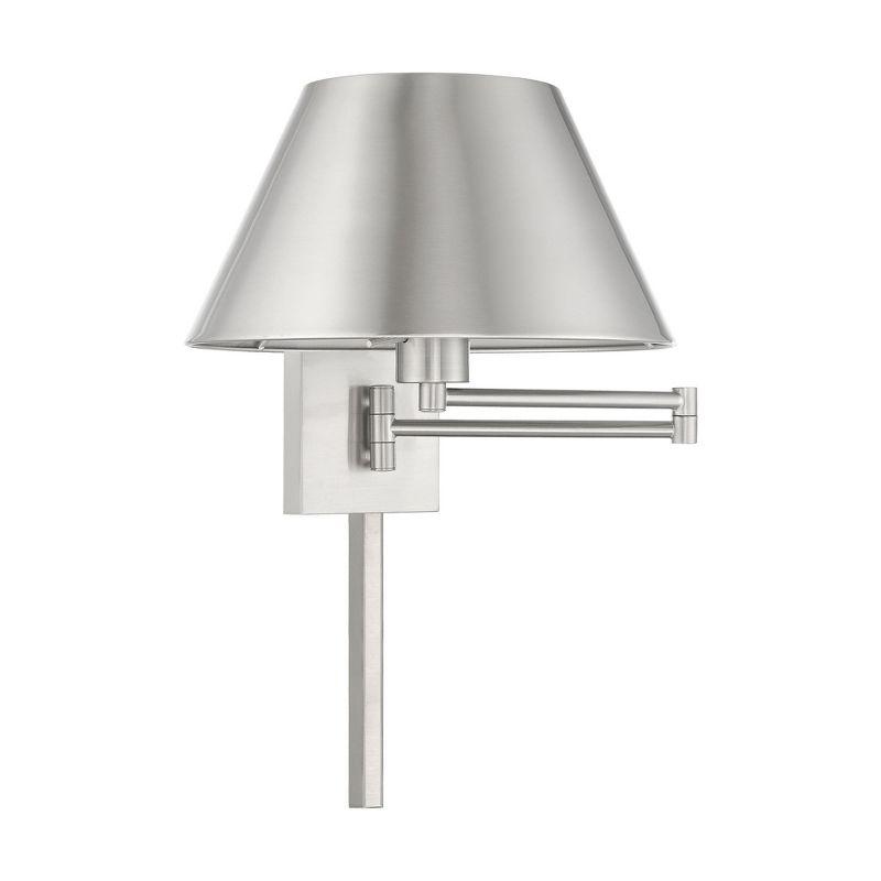 Livex Lighting 1 - Light Wall Light in  Brushed Nickel