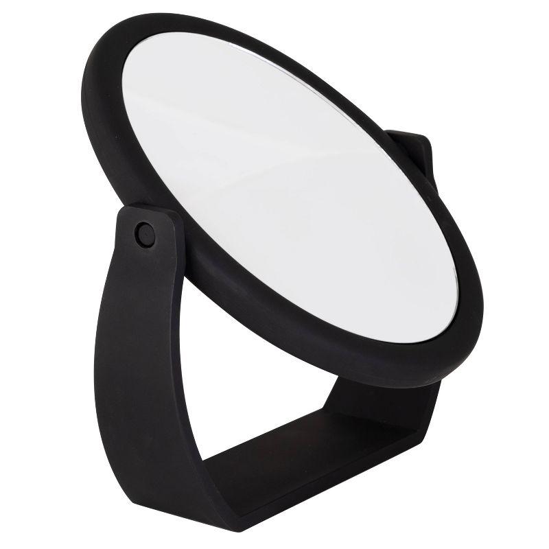 8" Vanity Rubberized 1X-10X Magnification Mirror - Home Details