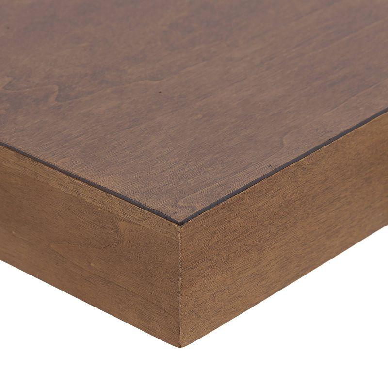Kate & Laurel All Things Decor (Set of 3) 12" Havlock Wood Floating Shelves Rustic Brown