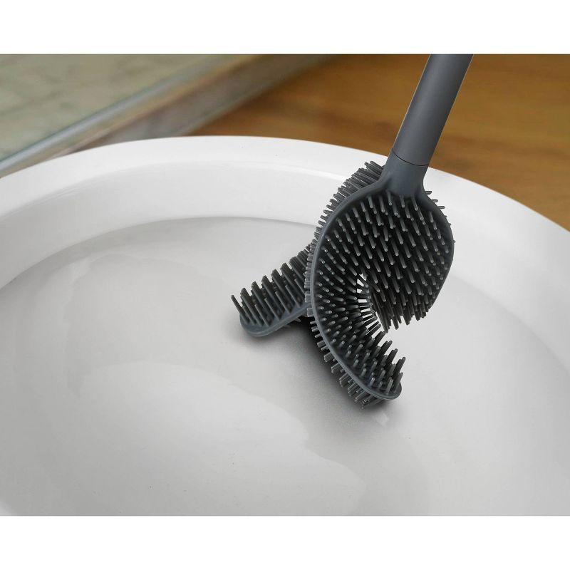 Joseph Joseph Joseph Joseph Flex Luxe Toilet Brush with Stainless Steel Finish