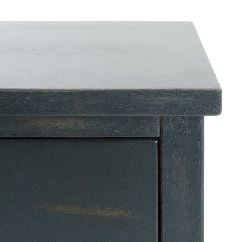 Coby Nightstand With Storage Drawer - AMH6616 - Dark Teal - Safavieh Couture