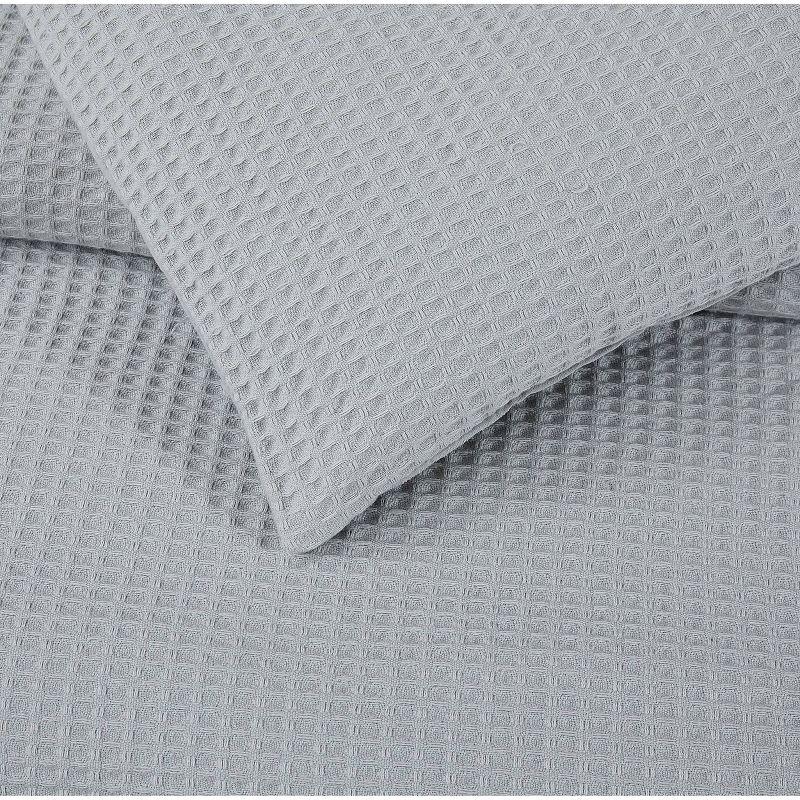 Cannon 2pc Twin/Twin XL Heritage Cotton Waffle Comforter Set Gray
