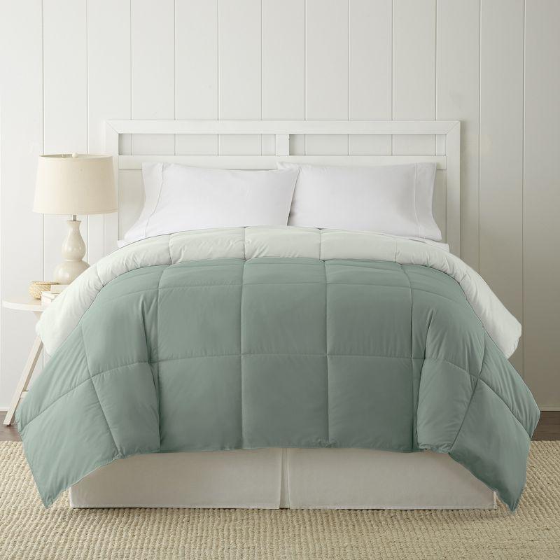 Modern Threads Modern Threads Sanctuary by PCT Down Alternative Microfiber Quilted Reversible Comforter & Duvet Insert - Soft, Comfortable Alternative to Goose Down - Bedding for All Seasons