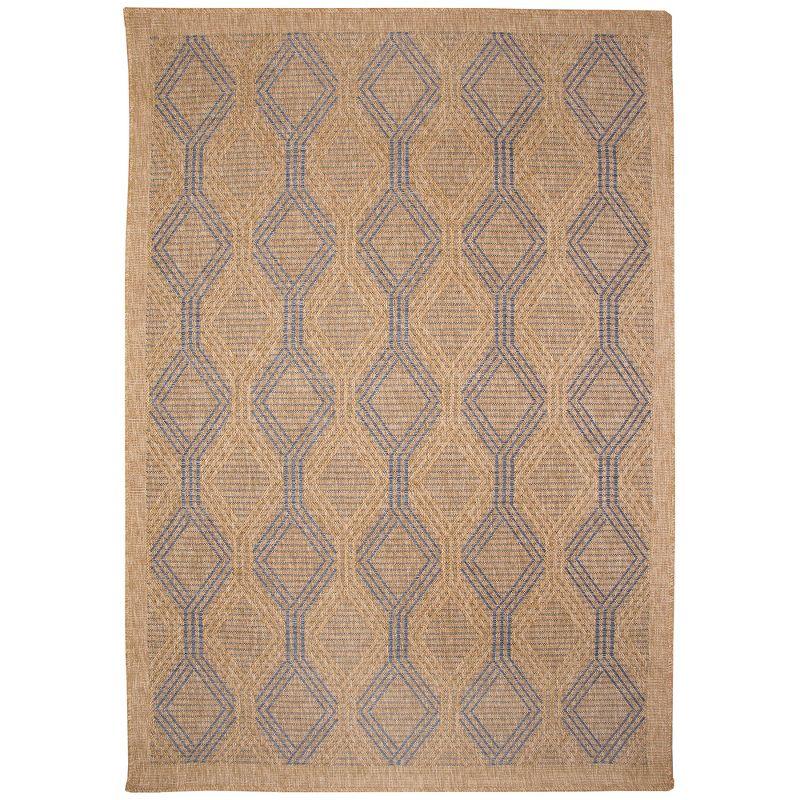 Liora Manne Sahara Links Indoor/Outdoor Rug Navy 6'6" x 9'4"
