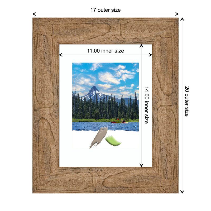 Amanti Art Owl Brown Wood Picture Frame Opening Size 11x14 in. (Matted To 8x10 in.)