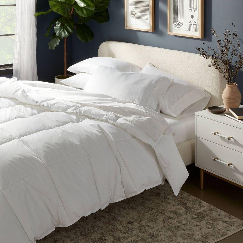 Full/Queen White Cotton Down Alternative Comforter