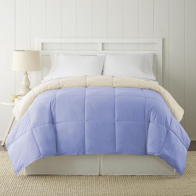 Modern Threads Modern Threads Sanctuary by PCT Down Alternative Microfiber Quilted Reversible Comforter & Duvet Insert - Soft, Comfortable Alternative to Goose Down - Bedding for All Seasons