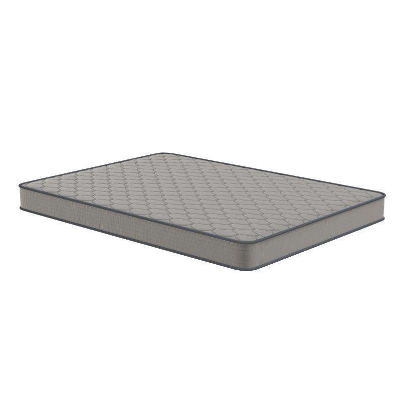 Emma and Oliver Premium Comfort 6" Full Size Medium Firm Hybrid Innerspring Mattress in a Box with Knitted Fabric Top and CertiPUR-US Certified Foam