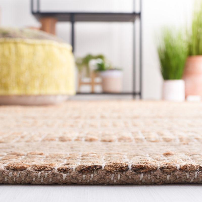 Natural Fiber NFB653 Flat Weave Indoor Accent Rug - Taupe/Natural - 3'x5' - Safavieh