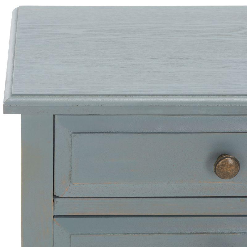 Lori Night Table Barn - AMH6576G - Blue - Safavieh Couture