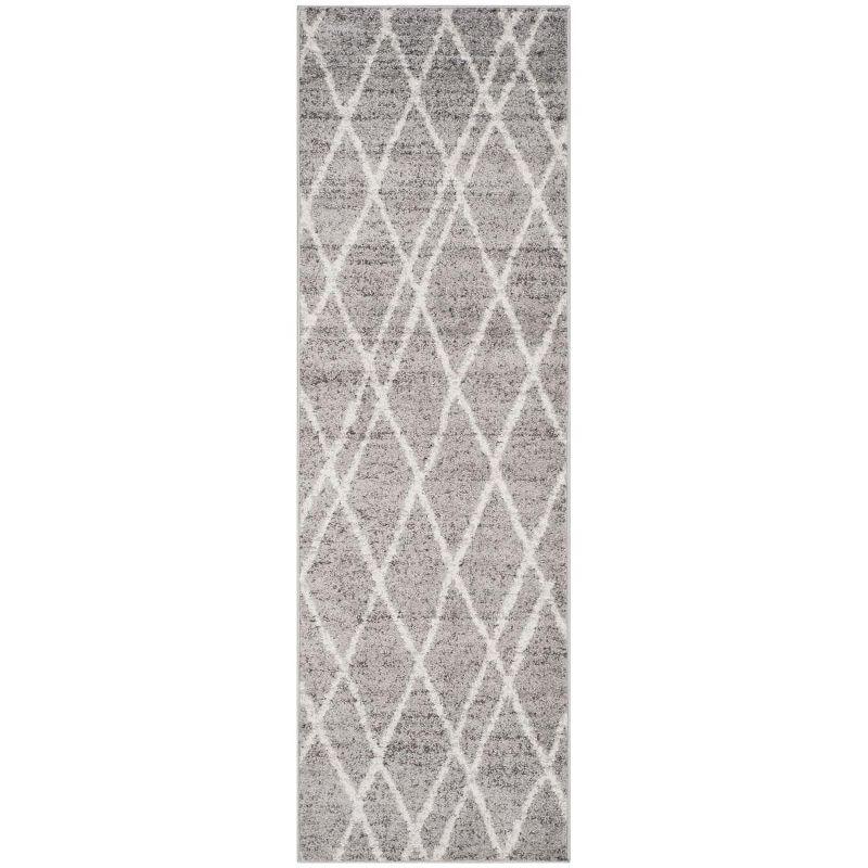 Adirondack ADR128 Power Loomed Runner Rug - Ivory/Silver - 2'6"x6' - Safavieh.