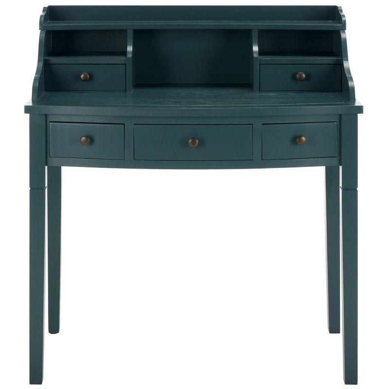Landon Writing Desk - AMH6516 - Teal - Safavieh Couture