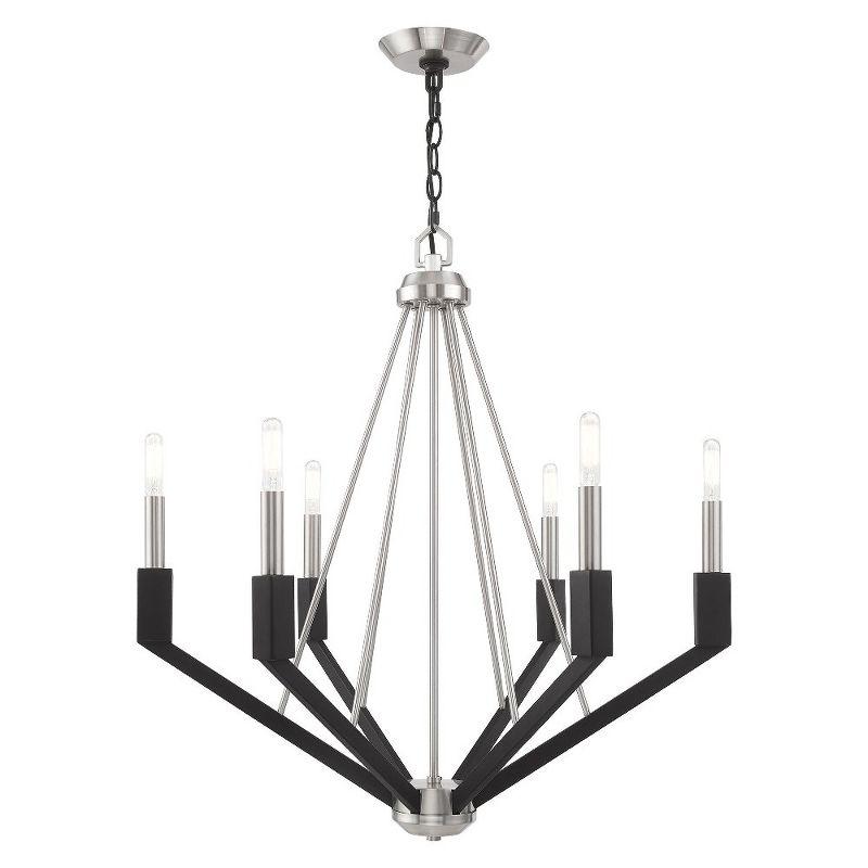 Livex Lighting Beckett 6 - Light Chandelier in  Brushed Nickel