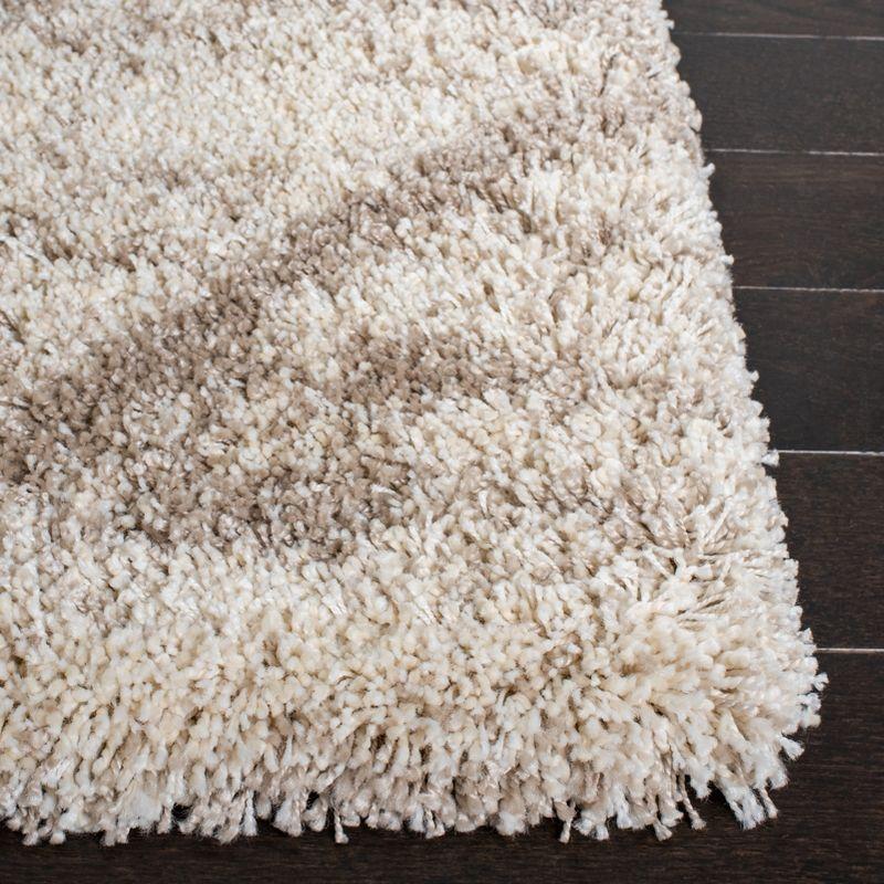 Hudson Shag SGH281 Power Loomed Indoor Area Rug - Multi Ivory/Beige - 5'3"x7'6" - Safavieh