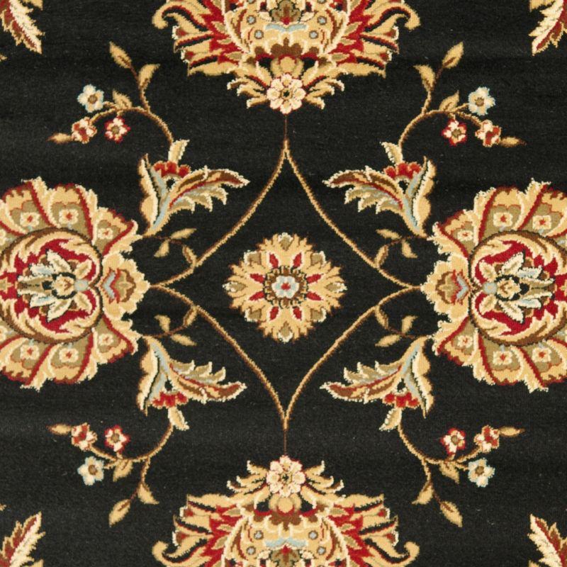 Lyndhurst LNH555 Power Loomed Area Rug - Black/Ivory - 5'3"x7'6" - Safavieh