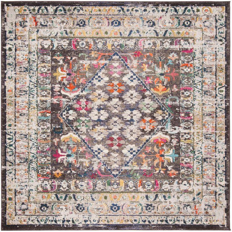 Safavieh Monaco Chic Square Area Rug - Gray and Brown, 6'7" x 6'7"