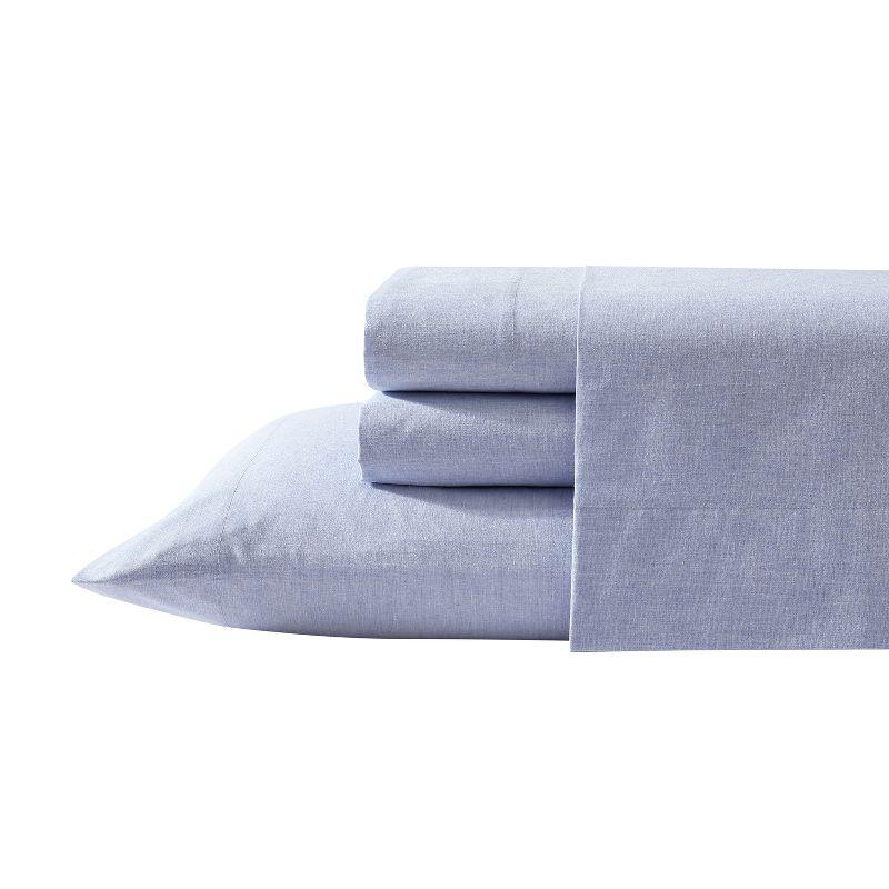 True Comfort by 1888 Mills Easy Eco 4pc Sheet Set – Full - Blue Melange