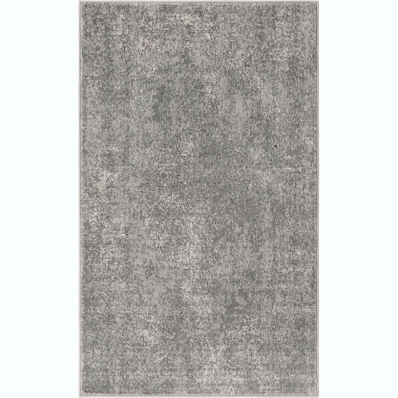 Unique Loom Portland Collection Area Rug - Woodburn (3' 1" x 5' 3" Rectangle Gray/Ivory)