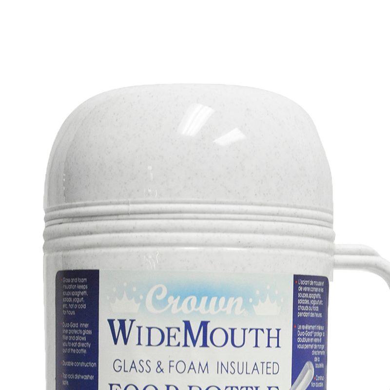 Brentwood 0.5L Wide Mouth Glass Vacuum/Foam Insulated Food Thermos