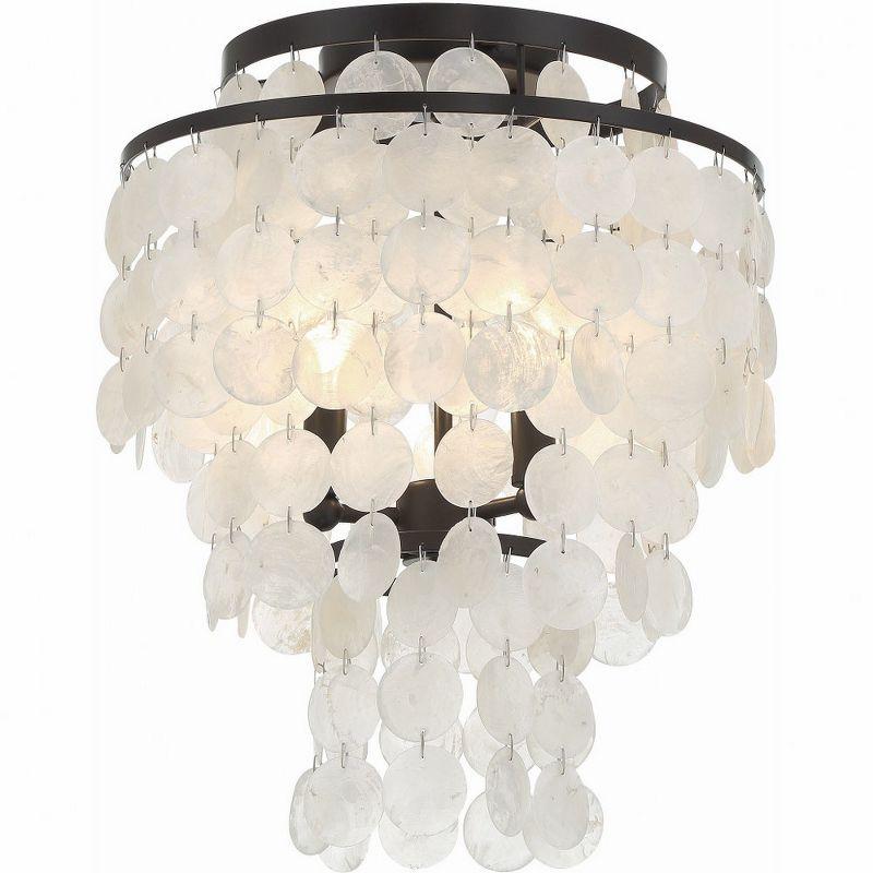 Crystorama Lighting Brielle 3 - Light Flush Mount in  Dark Bronze