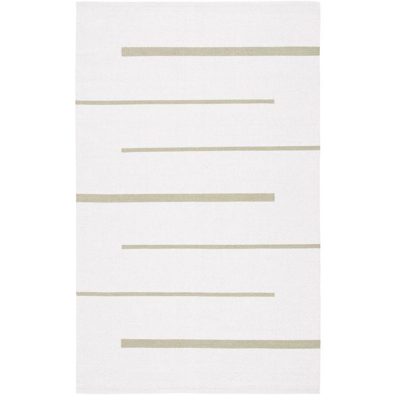 Ivory Coastal Charm 6' x 9' Handwoven Cotton Area Rug