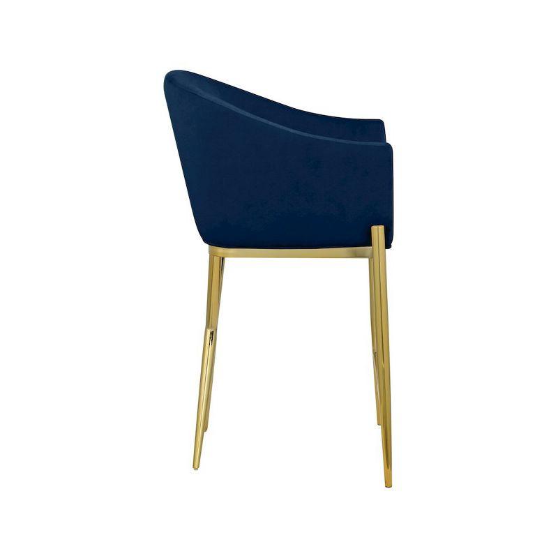 Upholstered 27'' Counter Stool with Metal Frame