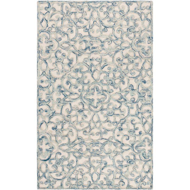 Trace TRC103 Hand Tufted Area Rug - Blue/Ivory - 3'x5' - Safavieh.