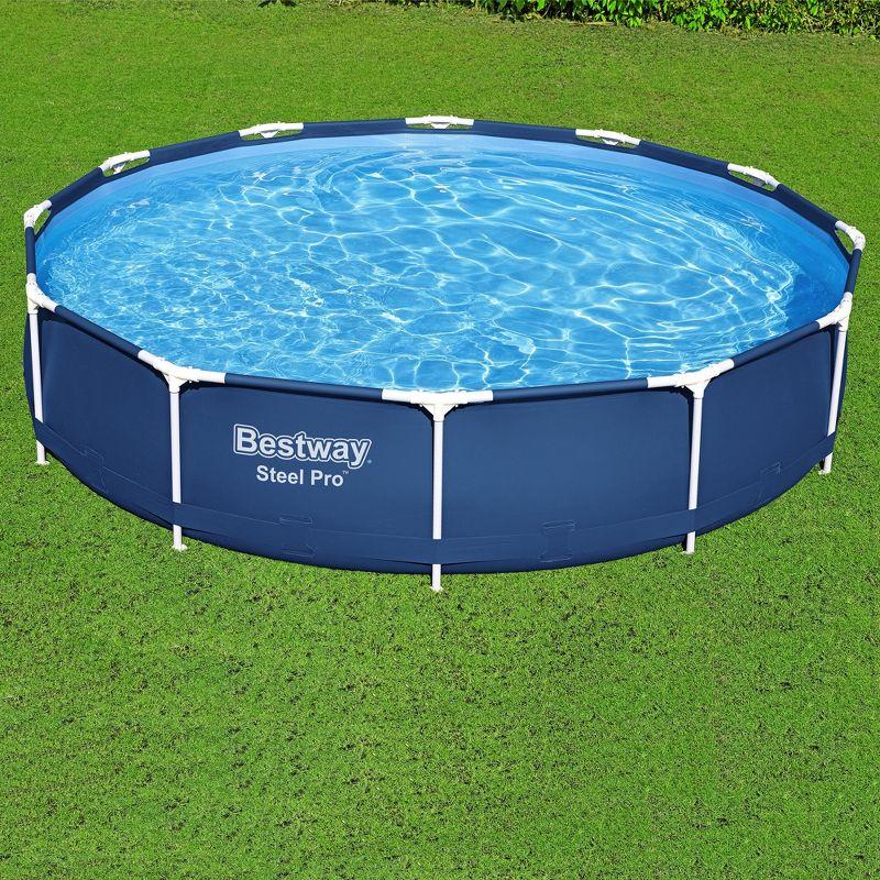 Bestway Steel Pro 12' x 30" Round Above Ground Pool Set with Filter and Pump