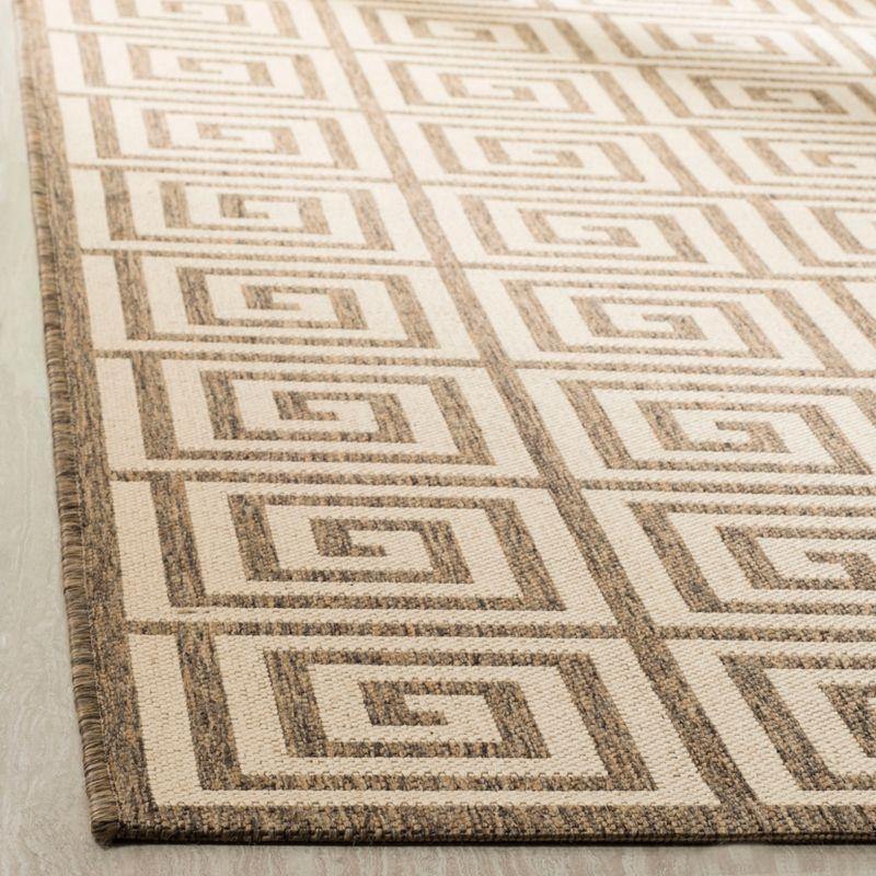 Geometric Flatweave Synthetic 4' x 6' Reversible Area Rug