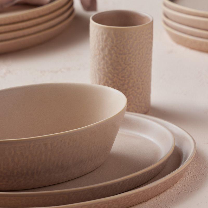 Stone by Mercer Project Katachi 16-Piece Dinnerware Set Stoneware