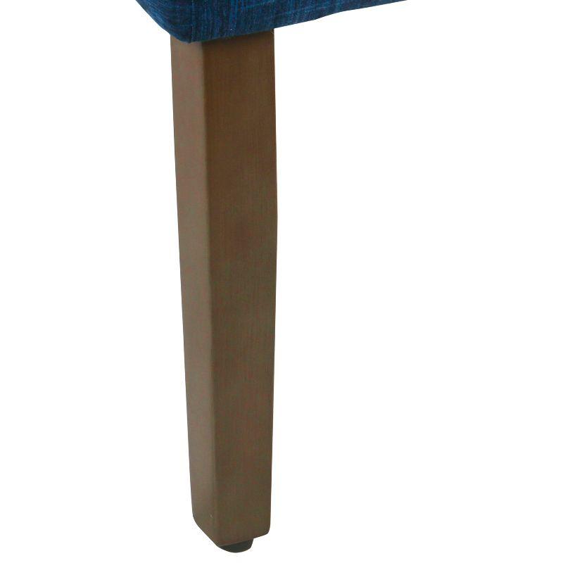 Dining Chairs Indigo - HomePop: Upholstered Arm Chair, Cotton Fabric, Foam Filled, Plywood & Hardwood Frame