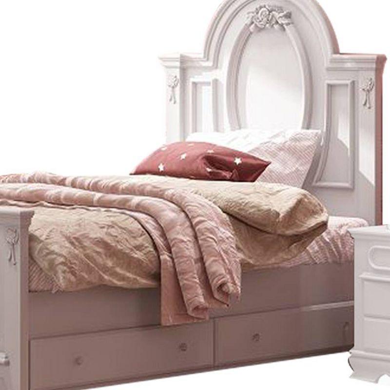 82" Full Bed Flora Bed White Finish - Acme Furniture