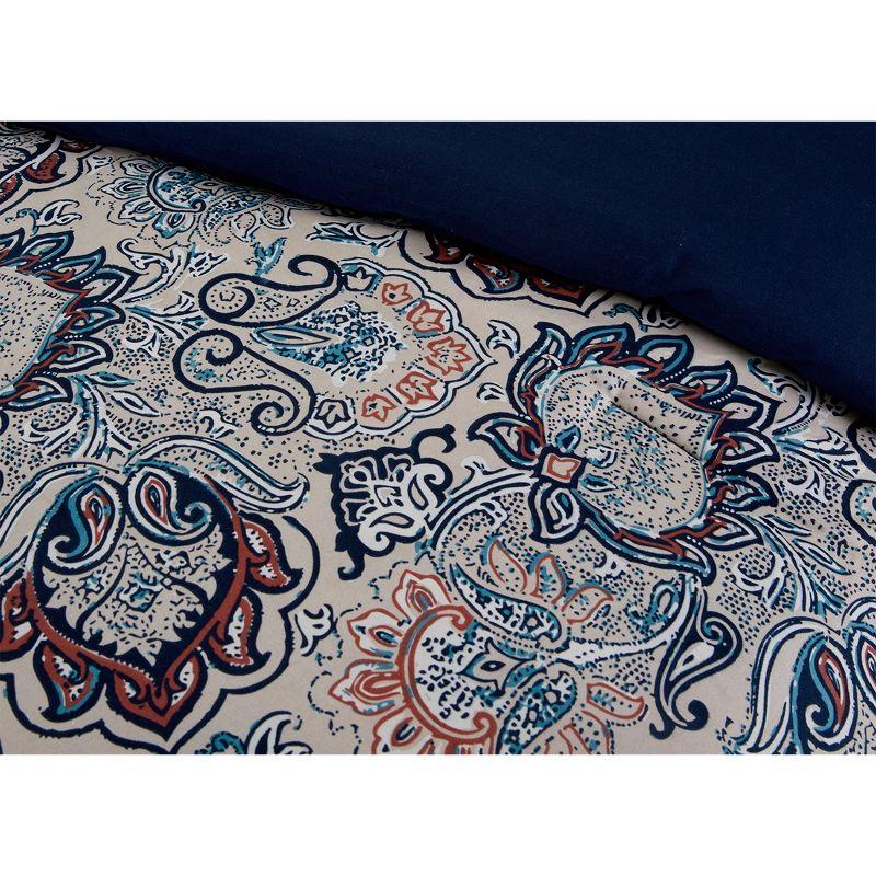 Modern Threads Printed Reversible Complete Bed Set Corsicana, Full
