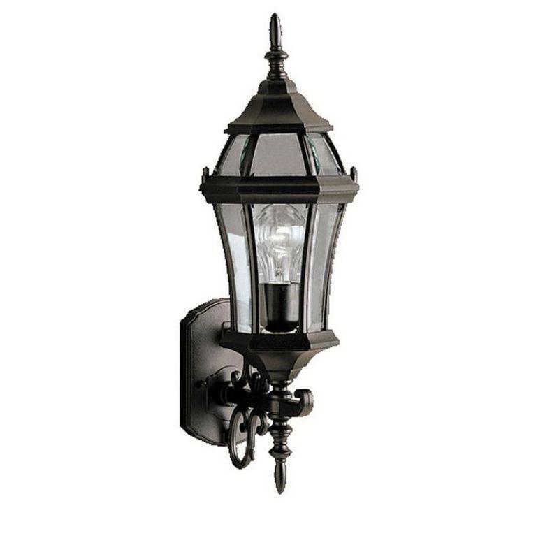 Black Cast Aluminum 21.5" Outdoor Wall Lantern