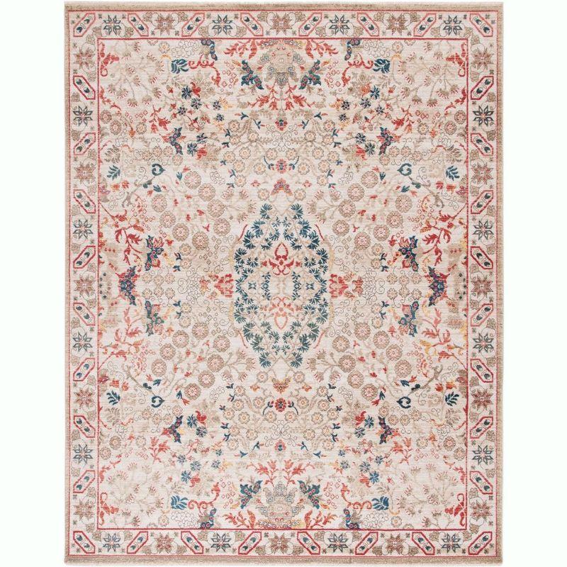 Kashan KSN301 Power Loomed Area Rug - Ivory/Ivory - 9'x12'6" - Safavieh