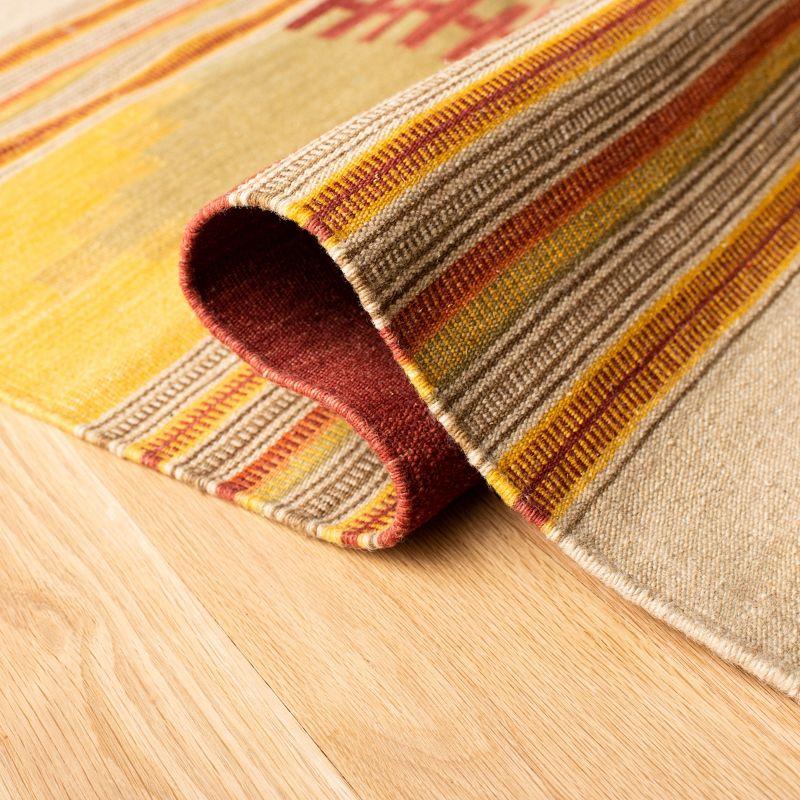 Kilim NVK177 Hand Woven Area Rug - Red/Multi - 6'x9' - Safavieh.