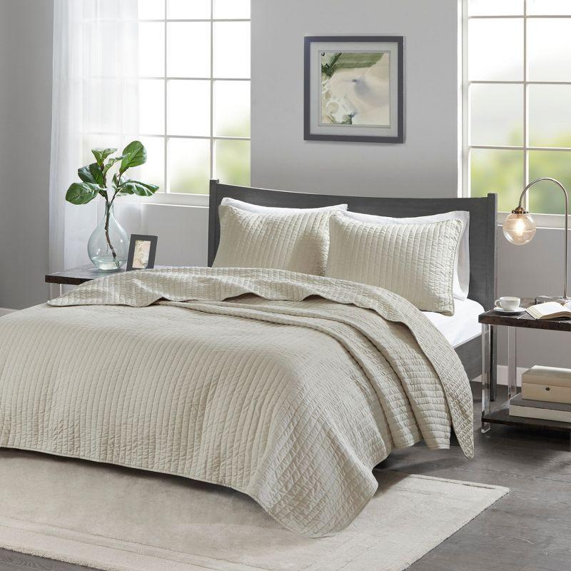 Madison Park Mitchell Reversible Coverlet Set