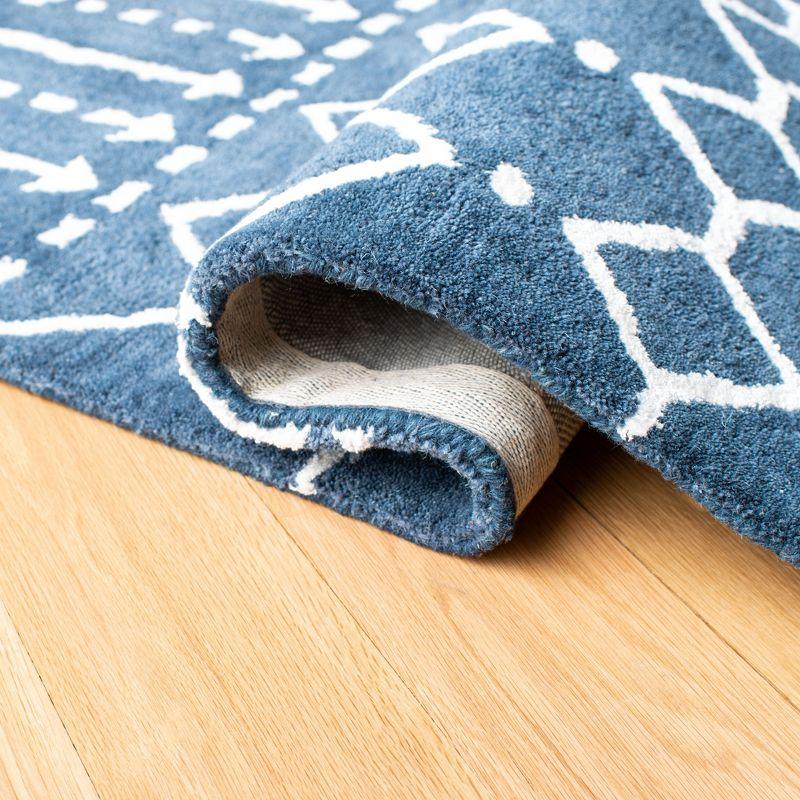 Himalaya HIM903 Handmade Area Rug - 9'x12' - Navy/Ivory - Safavieh