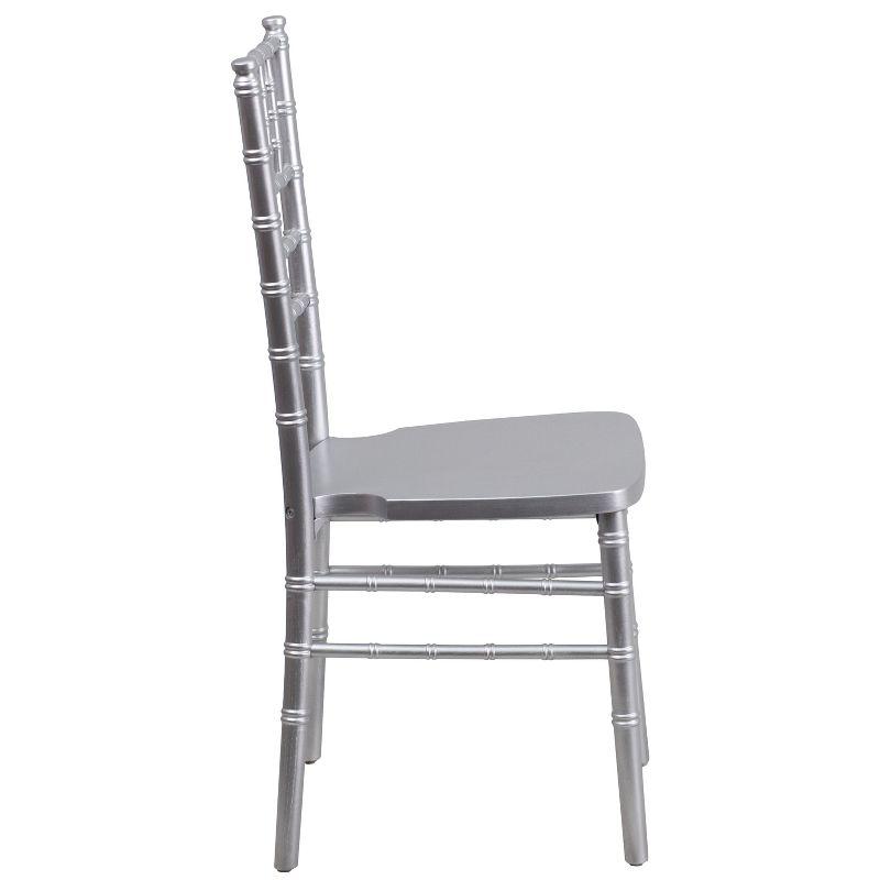 Elegant Silver Wood Chiavari Banquet Chair