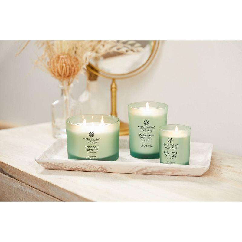 8.8oz Lidded Glass Jar Candle Water Lily Pear - Chesapeake Bay Candle: Soy Wax Blend with Essential Oils, 44hr Burn Time