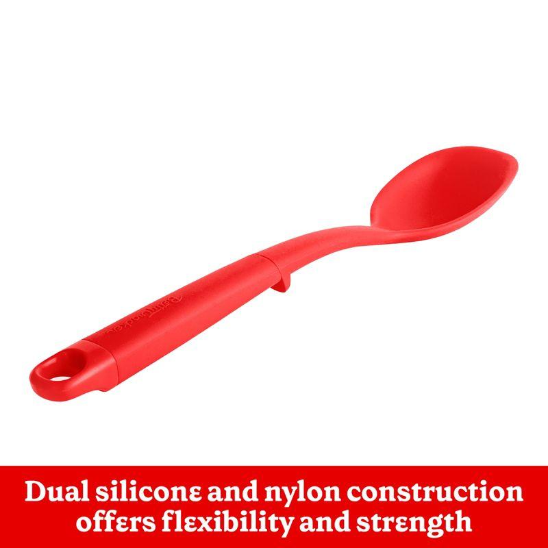 Betty Crocker Silicone 13 Inch Spoon, Red